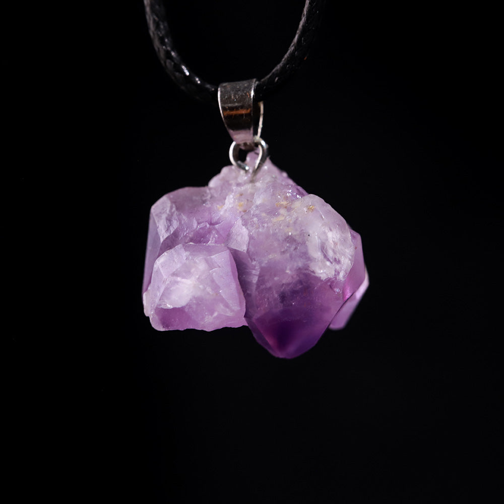 Amethyst Raw “Calm Anchor” Pendant