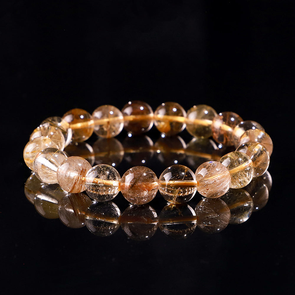 Golden Rutilated Quartz “Radiant Threads” Bracelet