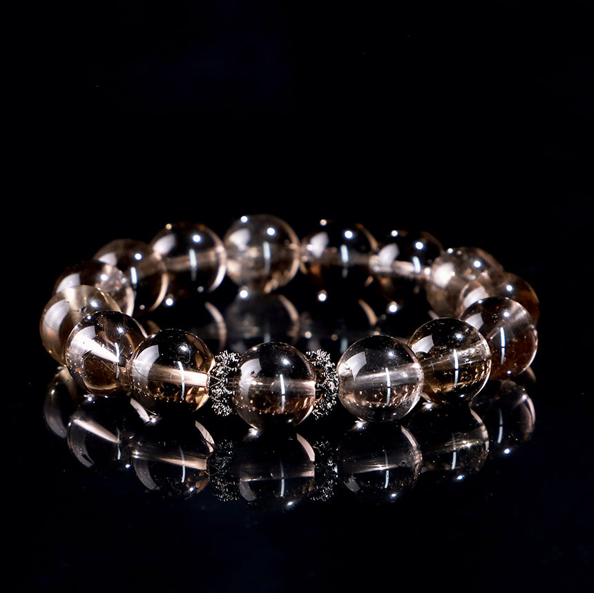 Smoky Quartz “Calm Shield” Bracelet