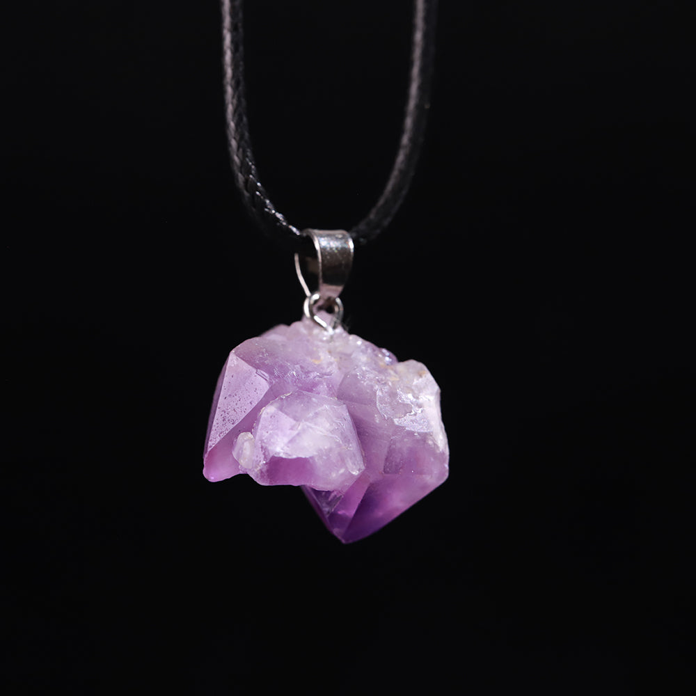 Amethyst Raw “Calm Anchor” Pendant