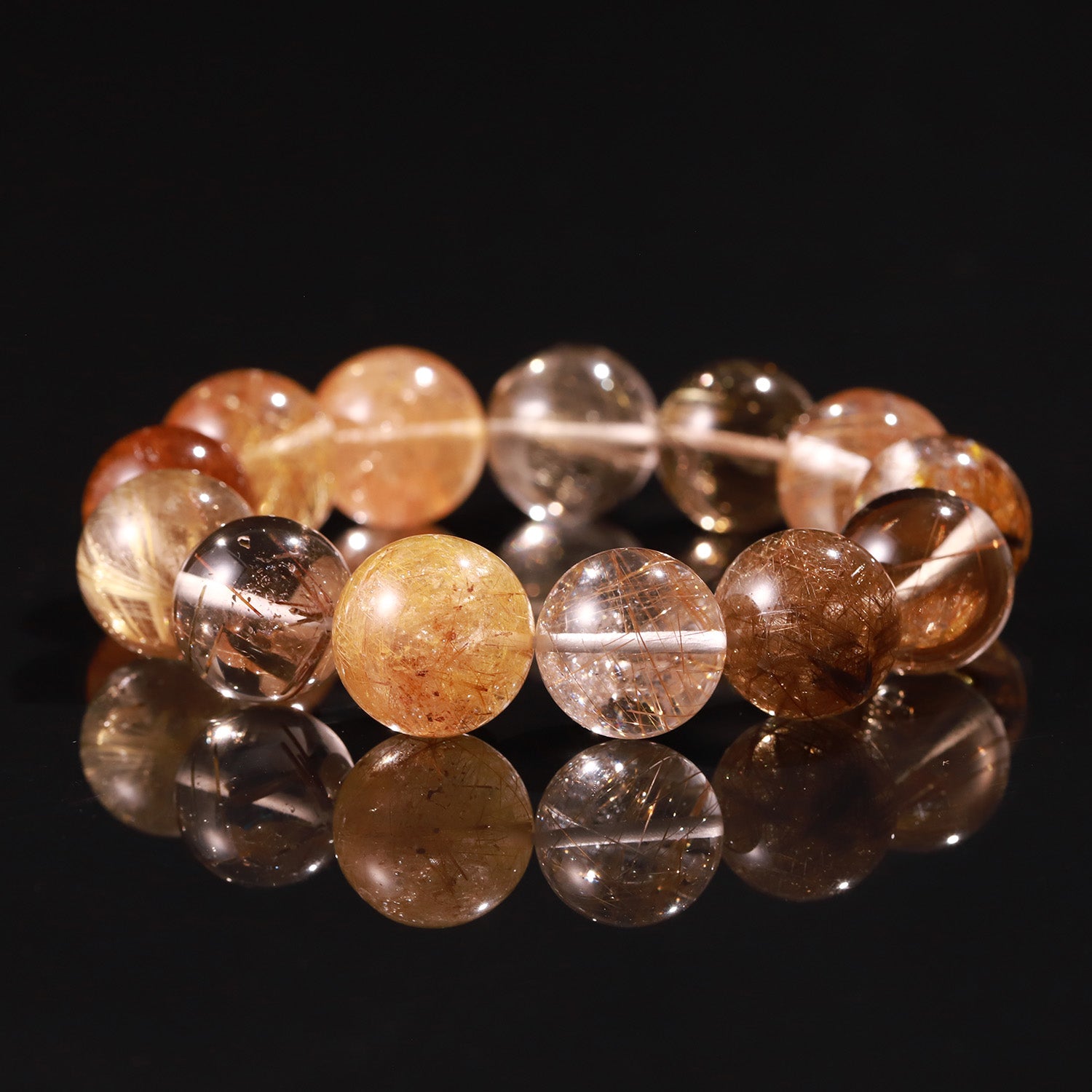 Golden Rutilated Quartz “Radiant Fortune” Bracelet