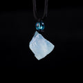 Ice Blue Crystal “Tide Whisper” Pendant
