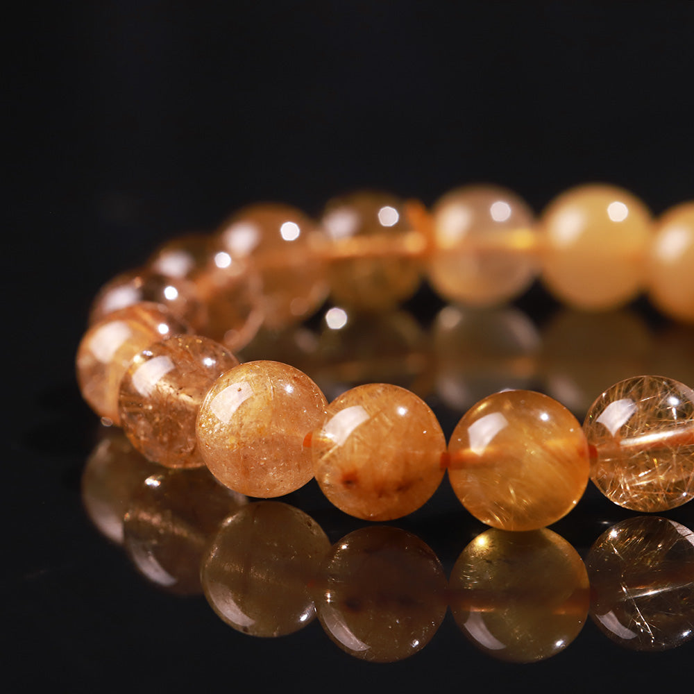 Coffee Titanium Quartz “Steady Fortune” Bracelet